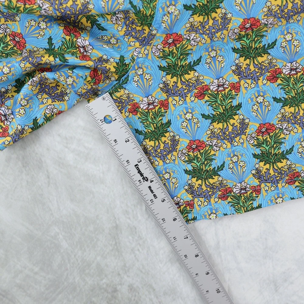 Onia The Calder Swim Trunks Mens XXL Liberty of London Floral Swim Shorts Blue